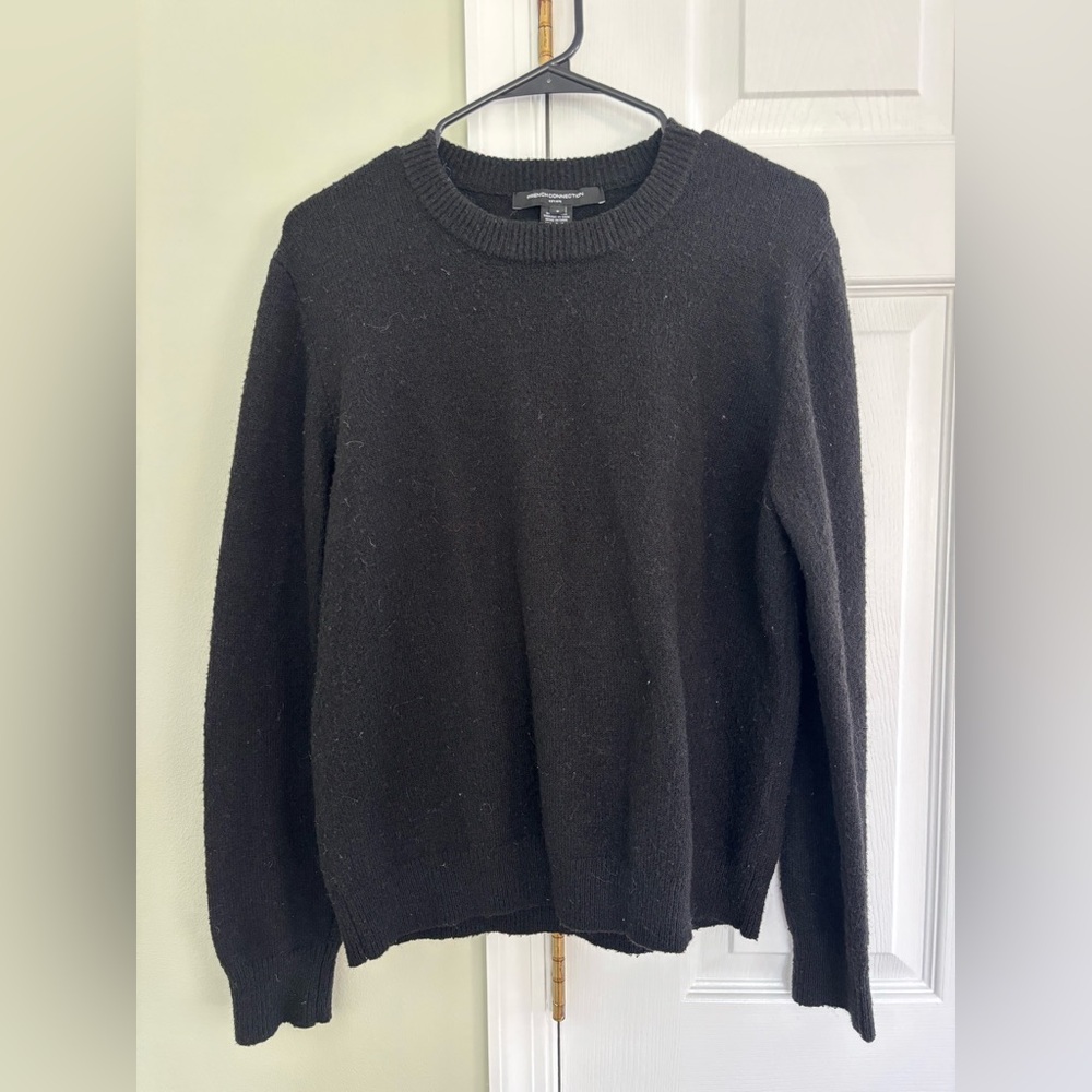French Connection Charcoal Knit Top